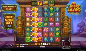 ตัวคูณกม Ancient Island Megaways