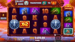 ฟีเจอร์ตัวคูณ Savannah Legend